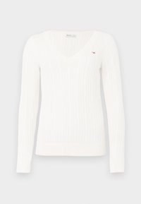 LEFT CHEST BODYSKIMMING CABLE - Striktrøje - white