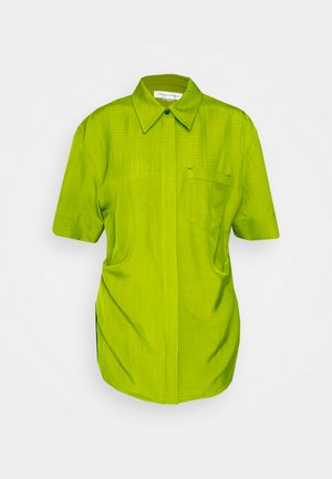 Victoria Beckham FITTED SHORT SLEEVE - Πουκαμίσα με κουμπιά - parrot green