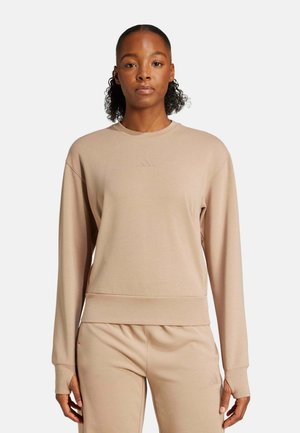 adidas Performance, SUDADERA DE CUELLO REDONDO - Sudadera - chalky brown