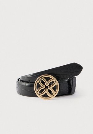 Belt - black/black croco