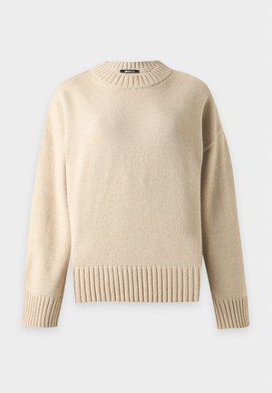 Gina Tricot, CREW NECK SWEATER - Striktrøje - beige