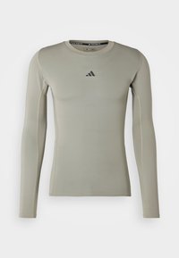 TECHFIT COMPRESSION LONG SLEEVE LONG-SLEEVE - Top dugih rukava - silver pebble