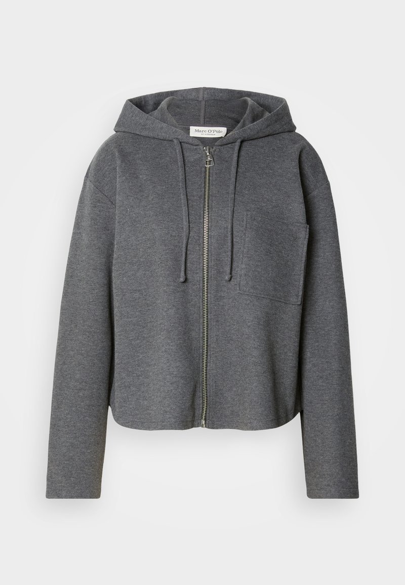 Marc O’Polo Sweater met rits grijs