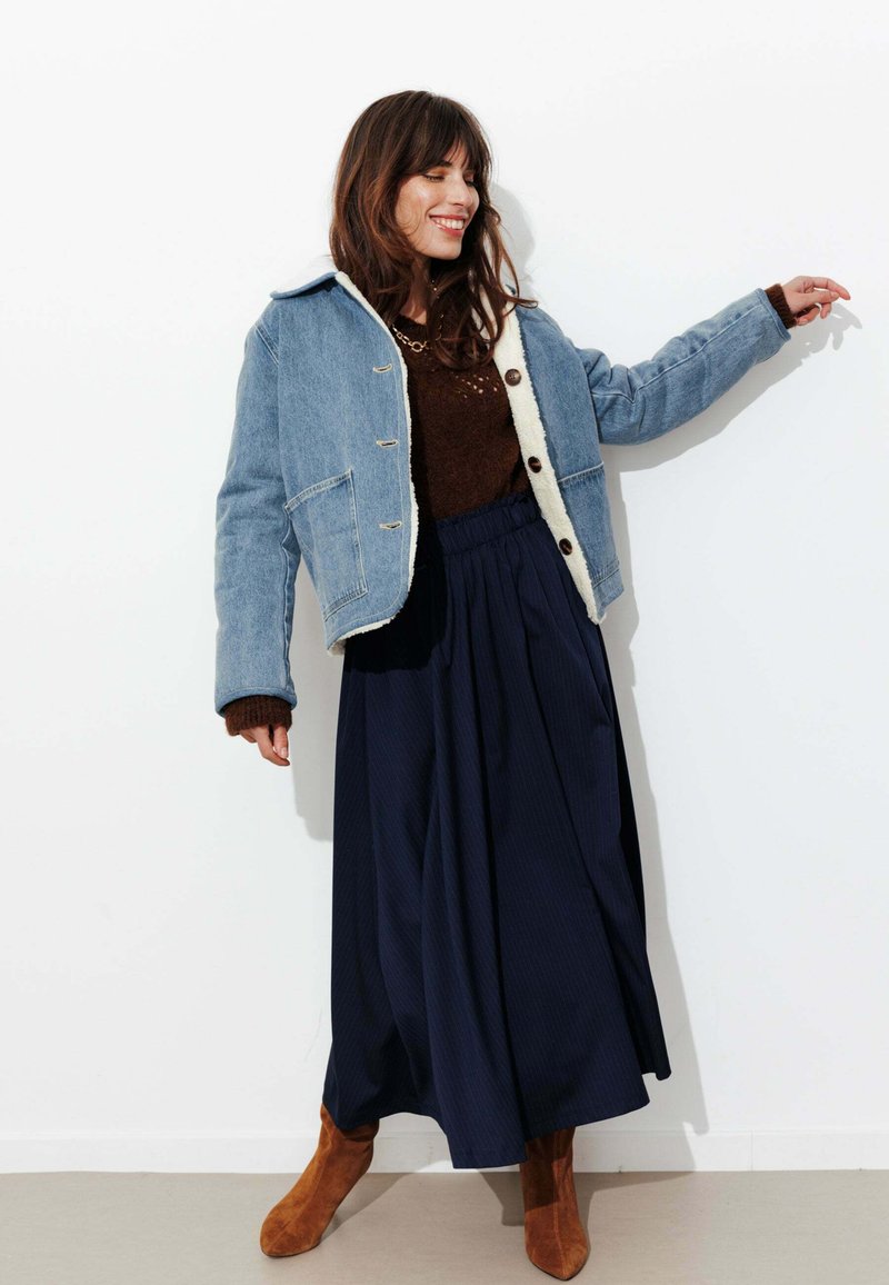 Femme Denim Jacket Jeans À Capuche Manteau Costume Casual Denim Femmes