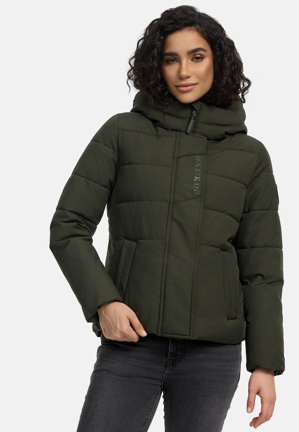 Winterjacke - dark olive
