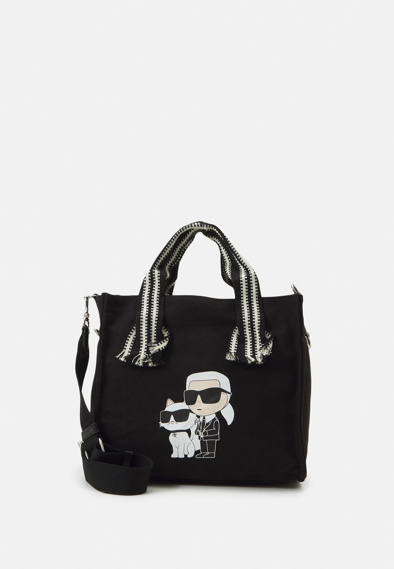 Karl Lagerfeld Jeans Borsa A Tracolla Essential In PU Granulato Nero - Unisex