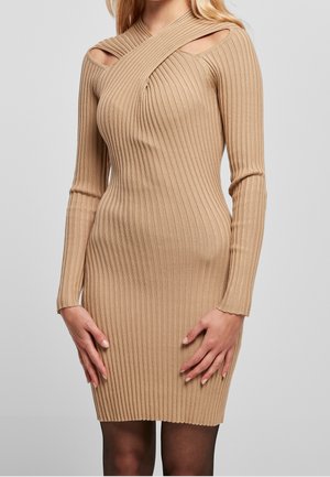 Robe fourreau - beige
