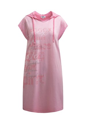 Soccx, SOCCX BASIC HOODIE-KLEID MIT WORDING PRINT - Jersey dress - pink blush