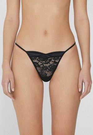 Tezenis HEAVY ARMONY - Tanga - Black