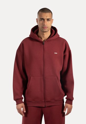 HOODIE  - Sudadera con cremallera - bordeaux