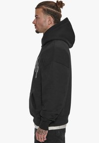 Dropsize LACK PRINT LOGO - Hoodie - black