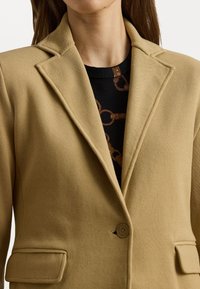 Lauren Ralph Lauren COTTON BLEND JUMPER BLAZER - Ζακέτα - camel
