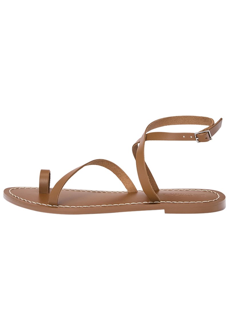 PULL&BEAR Teensandalen bruin PULL&BEAR Teensandalen bruin