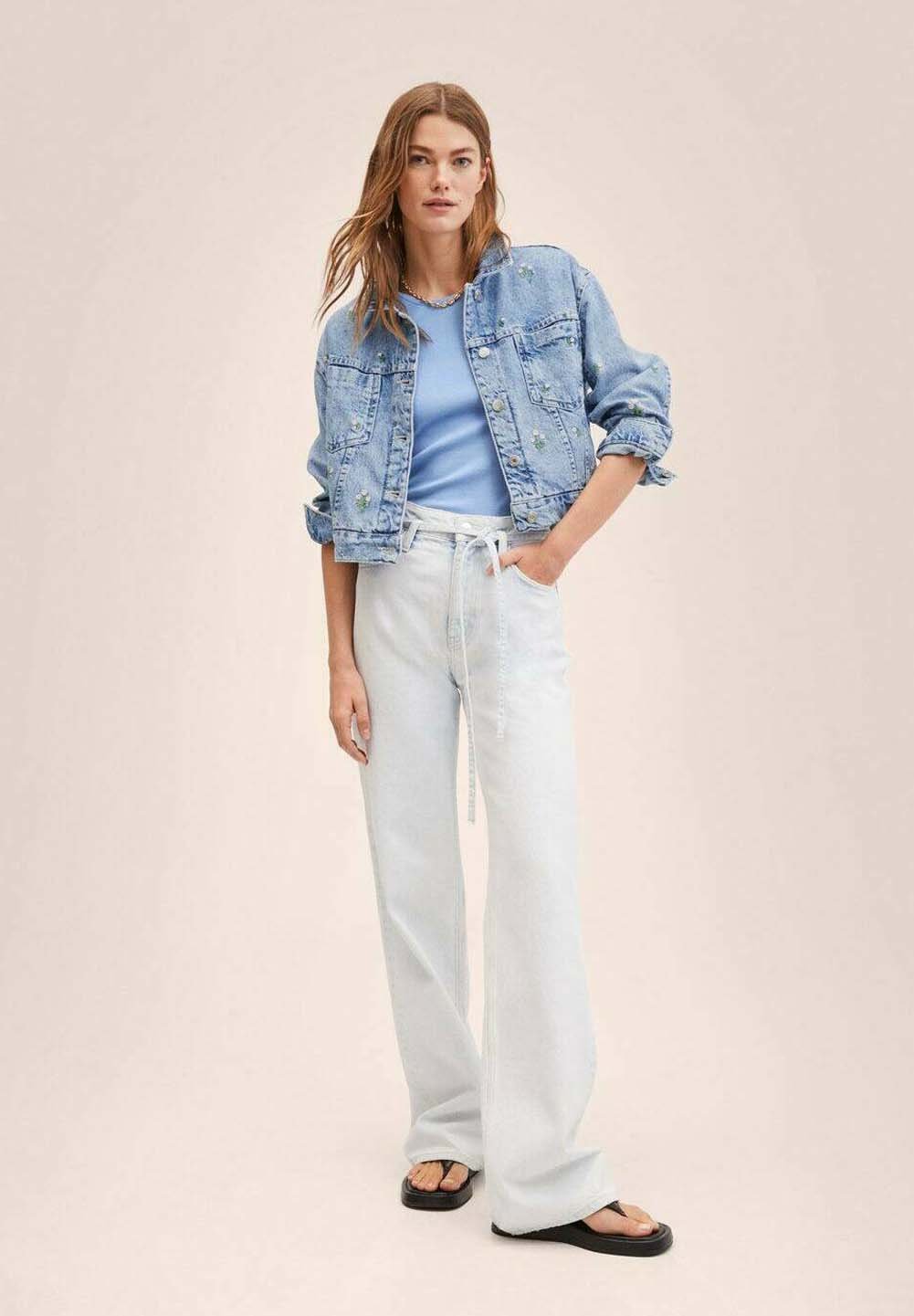 Mango DAISY - Denim jacket - bleu moyen 