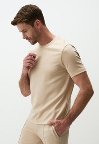 Jimmy Key CREW NECK SHORT SLEEVE - T-shirt basic - beige