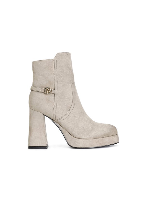 High Heel Stiefelette - mud