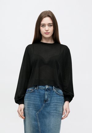 ADKATO - Top s dlouhým rukávem - black