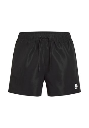 Mustad ujumispüksid, mis on valmistatud sujuvast ja kergest kangast. Omavad elastset vööd nööriga ning väikest logo alumisel vasakul küljel.