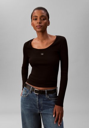 Calvin Klein Jeans, - Bluzka z długim rękawem