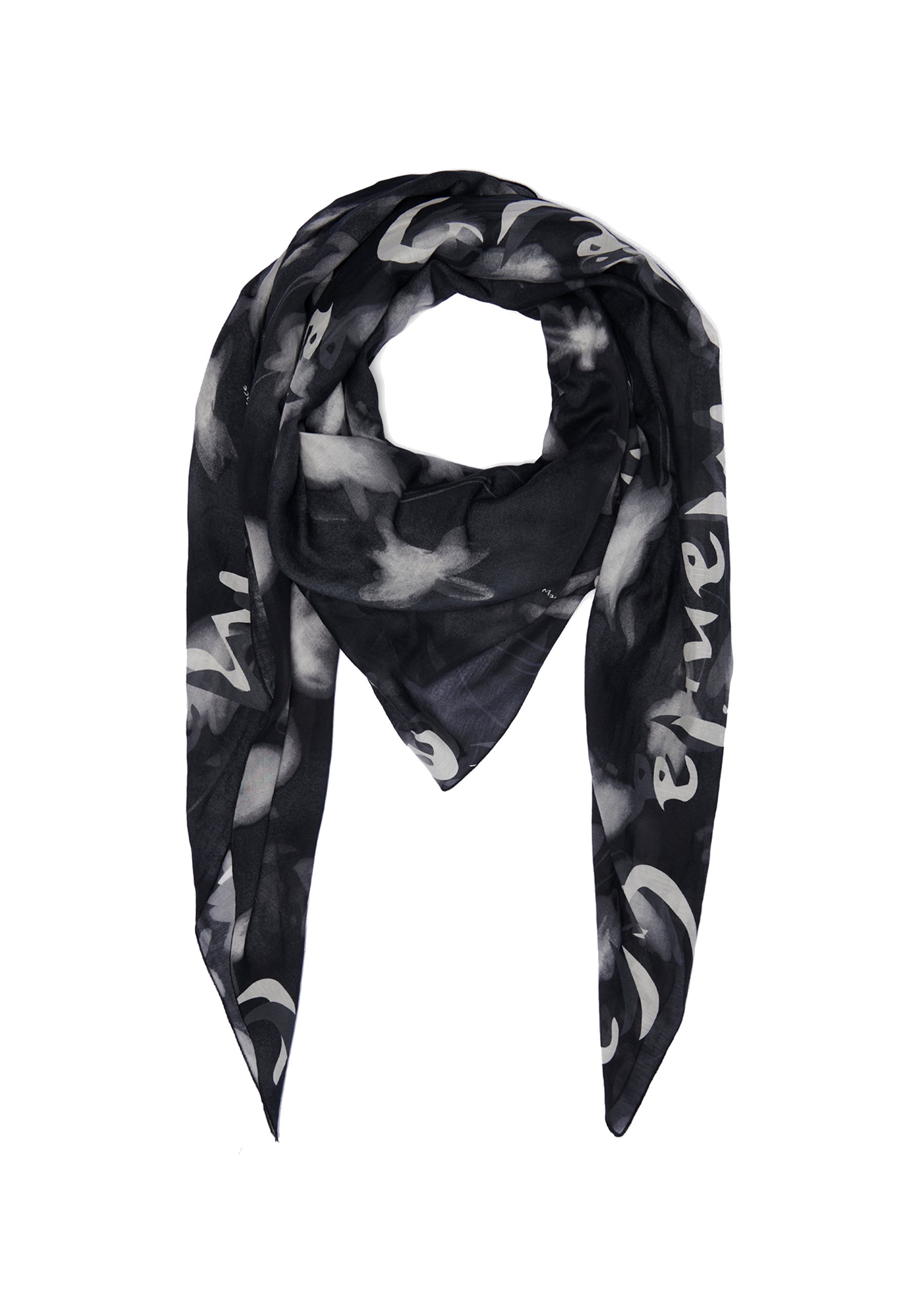 Manila Grace Sciarpa nero/nero-screziato