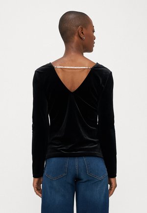 ONLSMOOTH LIFE V NECK  - Langærmet T-shirt - black