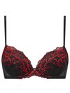 SEXY PLANET PADDED PLUNGE - Push up -rintaliivit - black/red