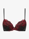 SEXY PLANET PADDED PLUNGE - Push-up podprsenka - black/red