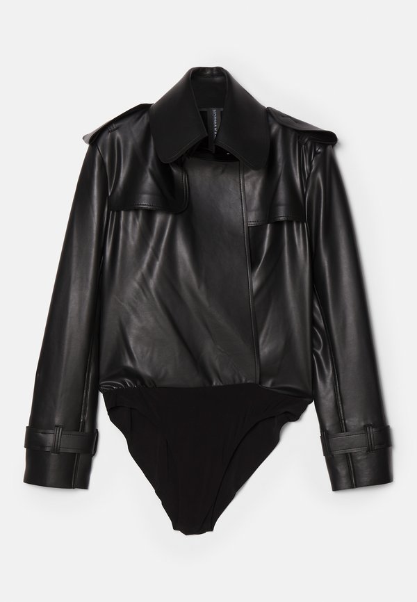 DOUBLE BREASTED TRENCH BODYSUIT - Blouse4