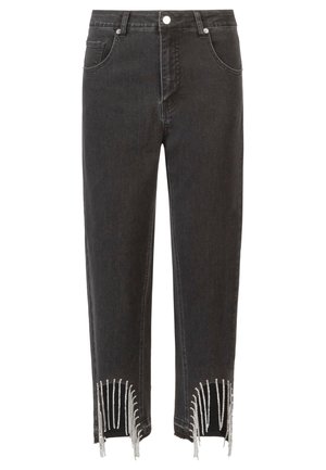 Apart MIT KRISTALLSTEINEN - Slim fit jeans - schwarz