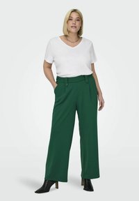 ONLY Carmakoma CARSANIA BUTTON - Hlače - aventurine