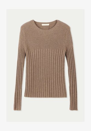 GOBI Cashmere CREW NECK - Strickpullover - taupe