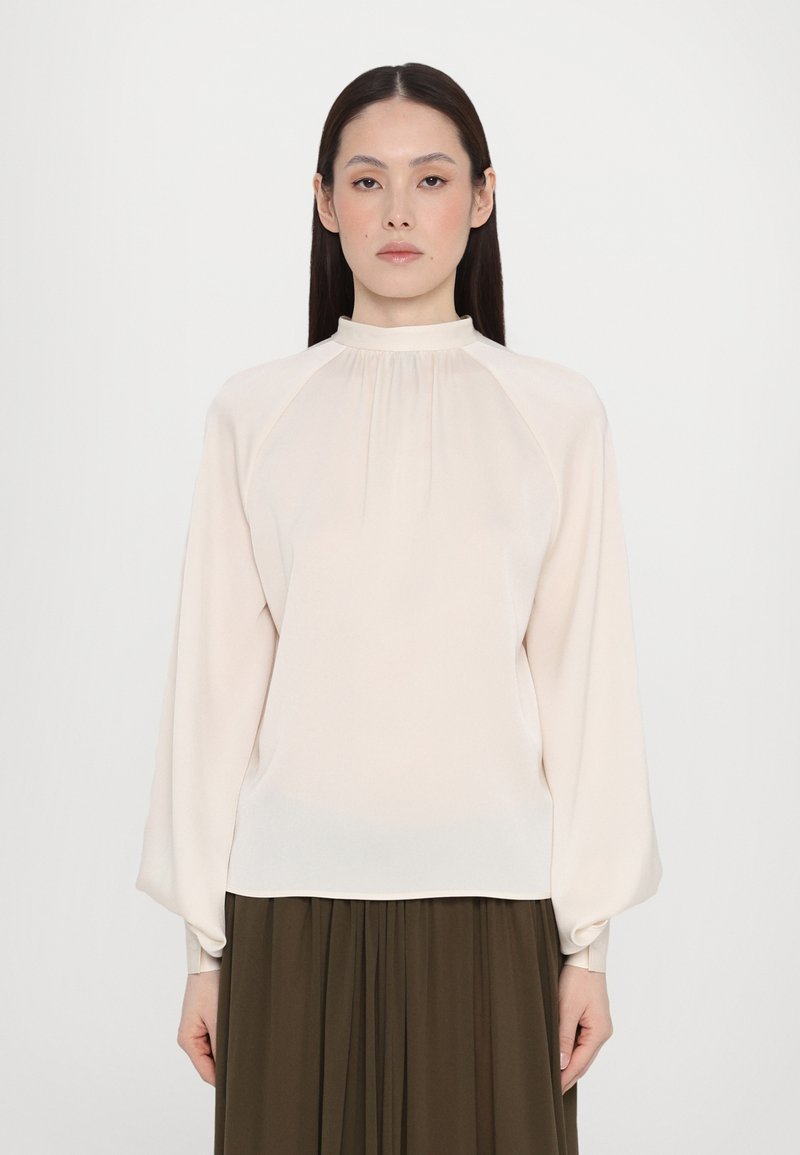 Filippa K STAND COLLAR  - Blouse - cream