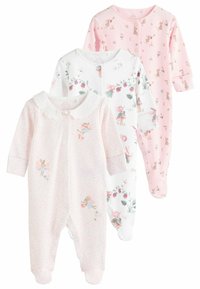 Next EMBROIDERED DETAILS 3 PACK - REGULAR FIT - Overal na spanie - pink white