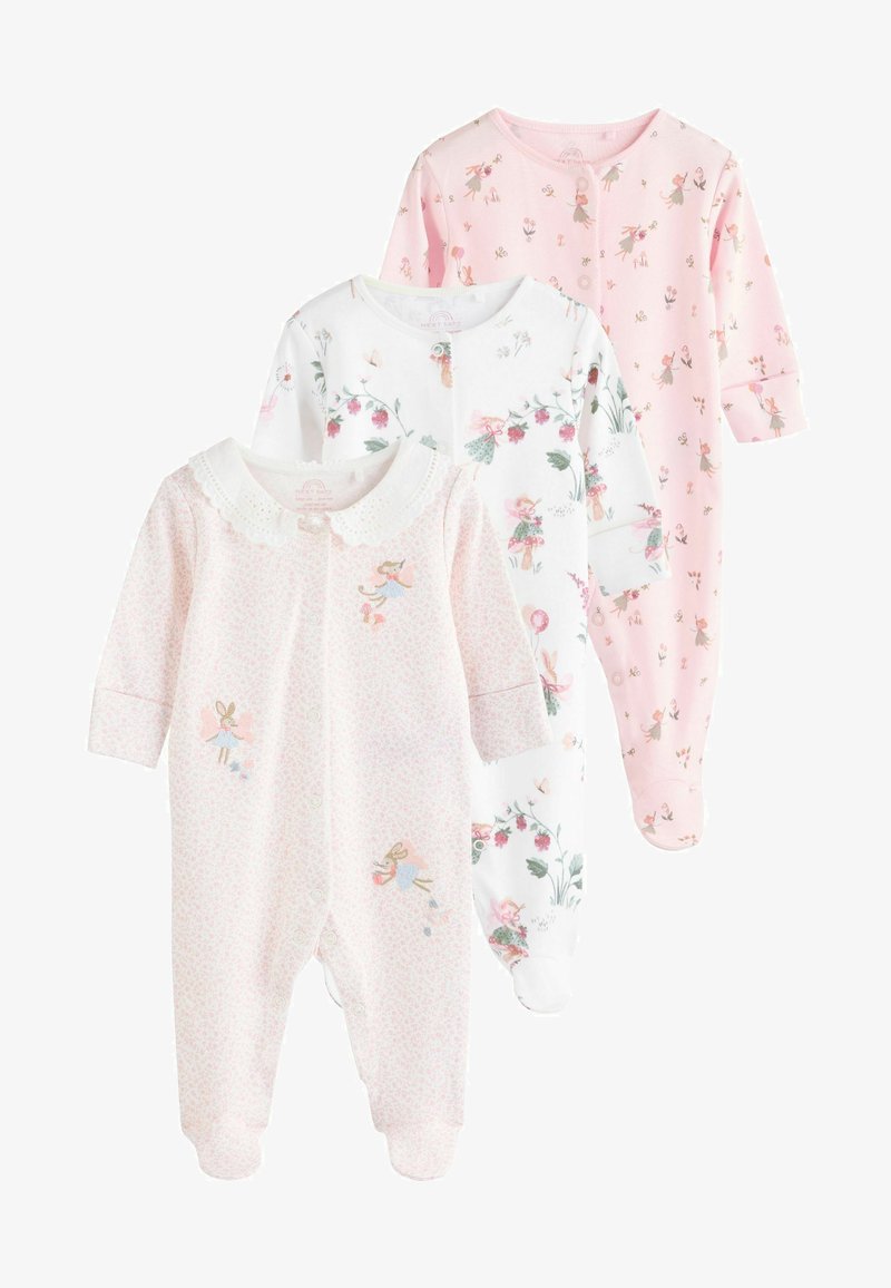 Next EMBROIDERED DETAILS 3 PACK - REGULAR FIT - Overal na spanie - pink white