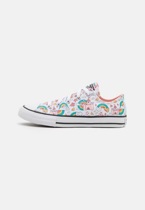 CHUCK TAYLOR ALL STAR RAINBOW CASTLE - Sneakers basse - white/storm pink/washed teal