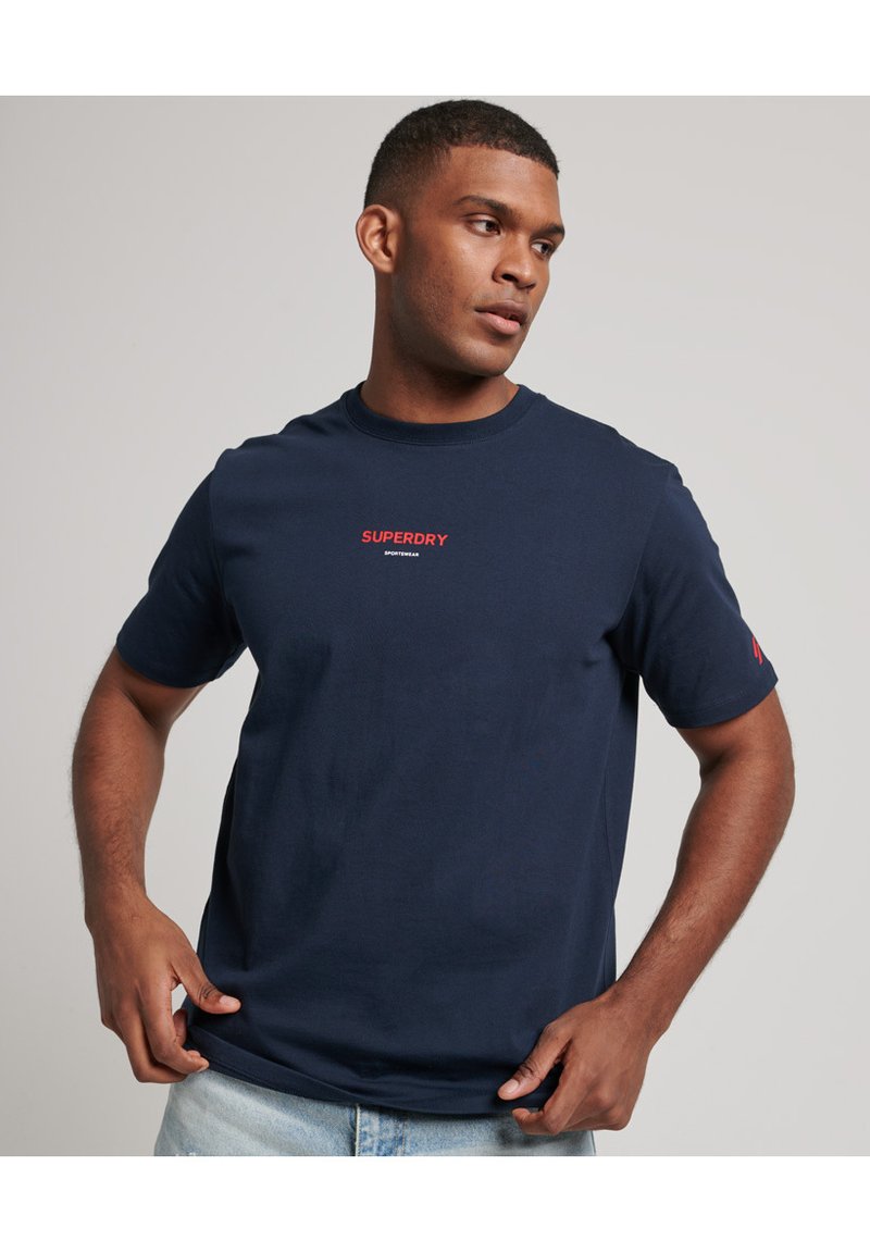 Superdry Print Tshirt eclipse navy/blue Zalando.co.uk