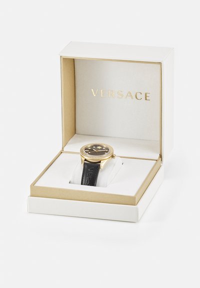 Versace GRECA DOME - Watch - black/gold-coloured