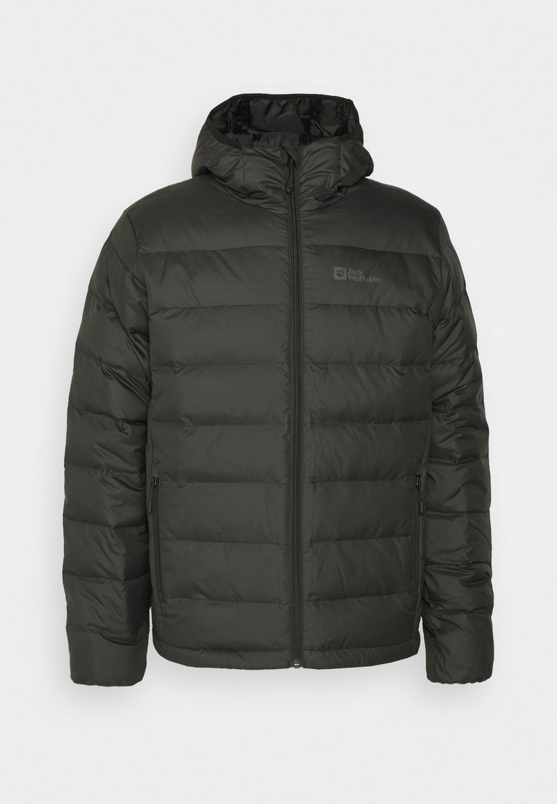 jack wolfskin black down jacket