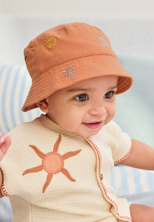 Next, 2 PACK   - Hatt - orange embroidered and yellow tie dye