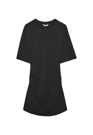 Stradivarius, SHORT T-SHIRT DRESS - Robe t-shirt - black