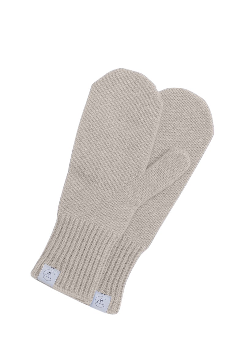 CASH-MERE Kortfingerhandsker - weiss