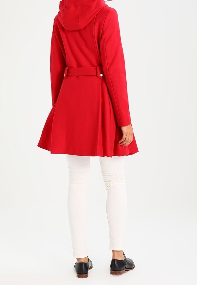 Manteau Caban Court NAF NAF En Laine Rouge - Taille 36, Neuf Avec étiquettes, Promotion !