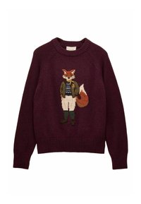 EMBROIDERY - Svetr - wine red