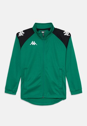 Kappa LENNO UNISEX - Sweater met rits - green/black