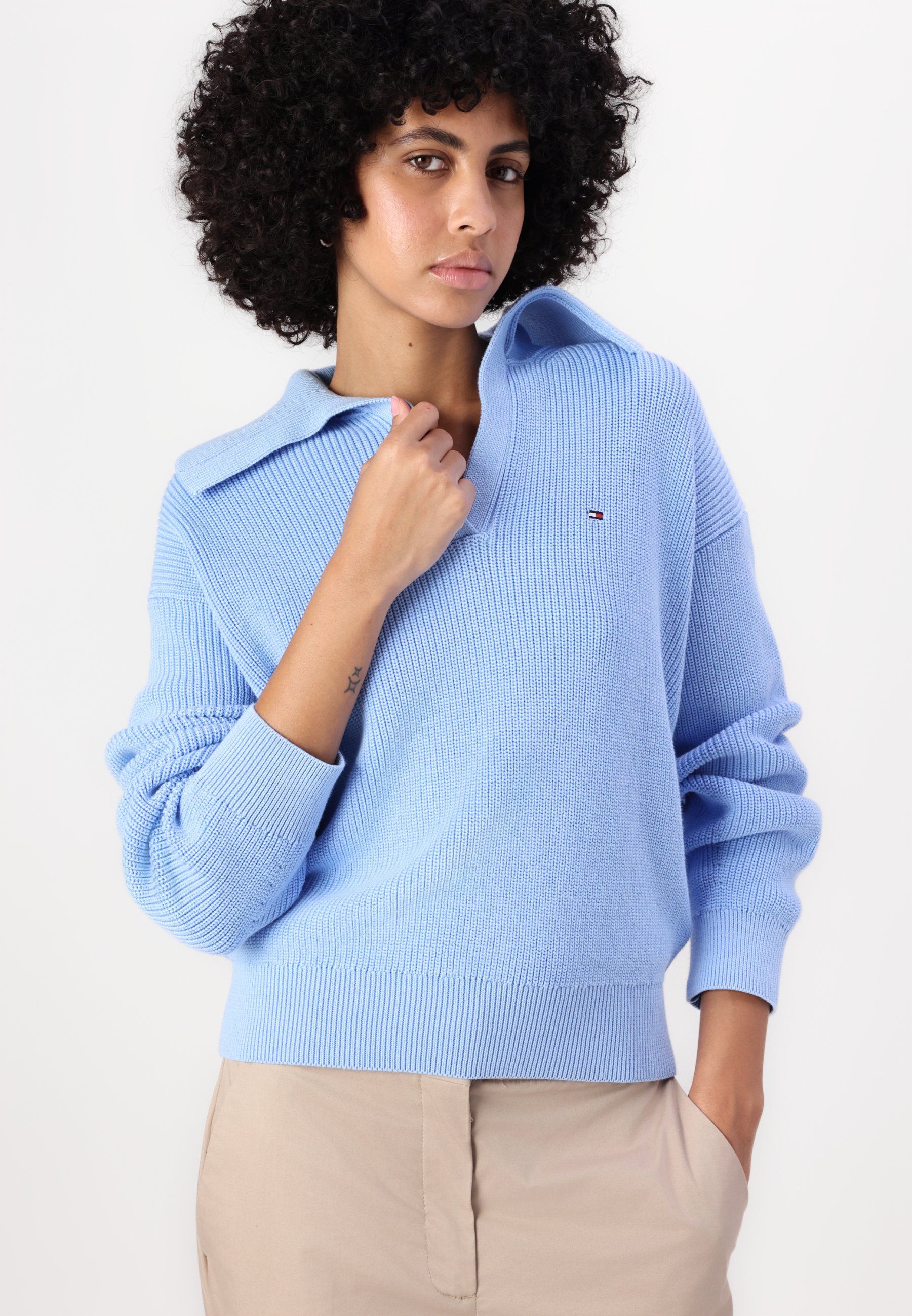STITCH OPEN POLO - Jumper - Product Details