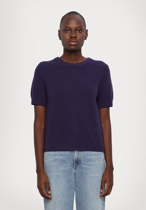 SHORT SHAKER  - Strikkegenser - dark iris