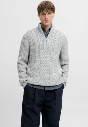 Svetr - light grey melange