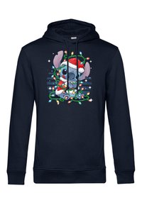 Henry Tiger LILO  STITCH STITCH XMAS LIGHTS - Jersey con capucha - navy blue