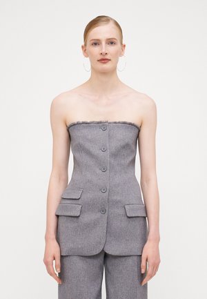 VMESTHER BANDEAU WAISTCOAT - Waistcoat - medium grey melange