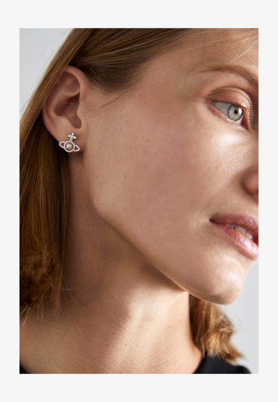 Vivienne Westwood OLYMPIA EARRINGS - Orecchini - platinum/creamrose/white